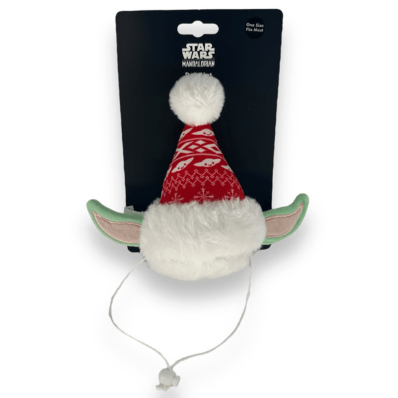 Star Wars Mandalorian Holiday Baby Yoda Grogu‎ The Child Santa Dog Hat Costume - Picture 2 of 4